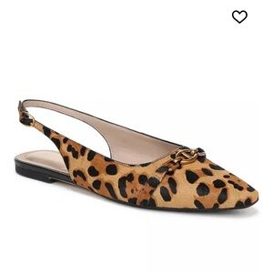 Brand new never worn Leopard Print Slingback Flats